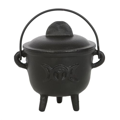 Triple Moon Cast Iron Cauldron 11cm