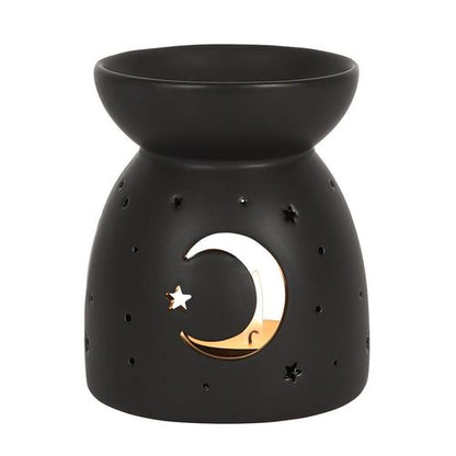 Black Moon and Stars Oil Burner