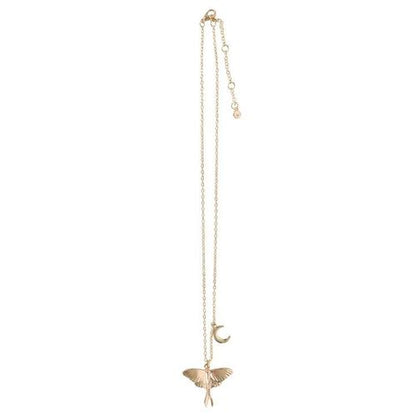 Luna Moth Necklace with Greeting Card