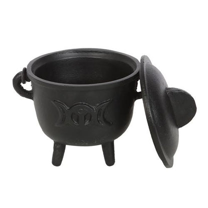 Triple Moon Cast Iron Cauldron 11cm