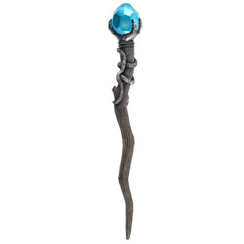 Serpentine Wand with Blue Gem