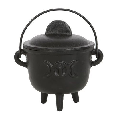 Triple Moon Cast Iron Cauldron 11cm